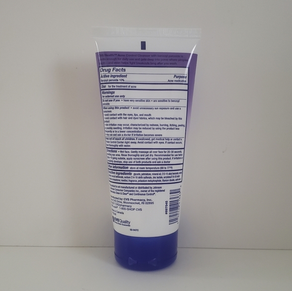 cvs health acne control cleanser
